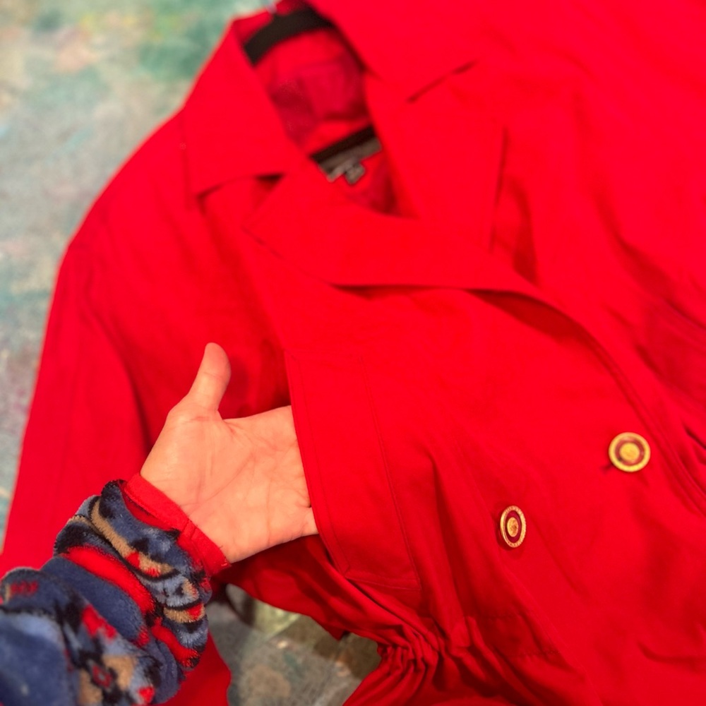 90s Cherry Red Jacket - Picture 7 of 16